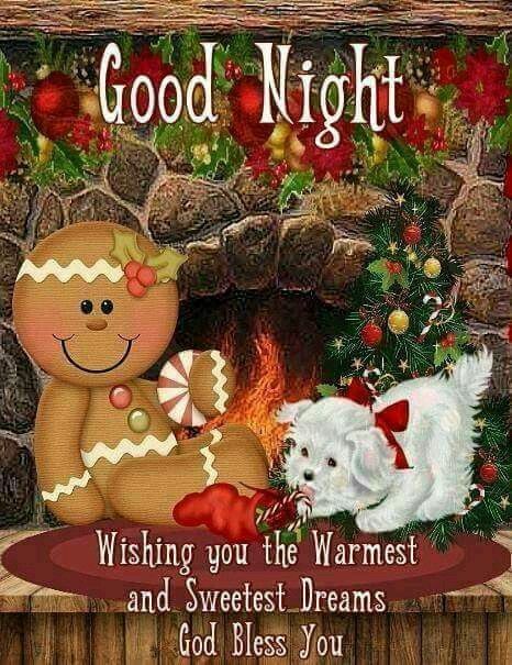 Gingerbread good night Good Nite Pics, Christmas Good Night, Sweet Dreams Pictures, Night Sister, Christmas Eve Quotes, Good Night Sister, Good Morning Christmas, Morning Christmas, Goodnight Sleep