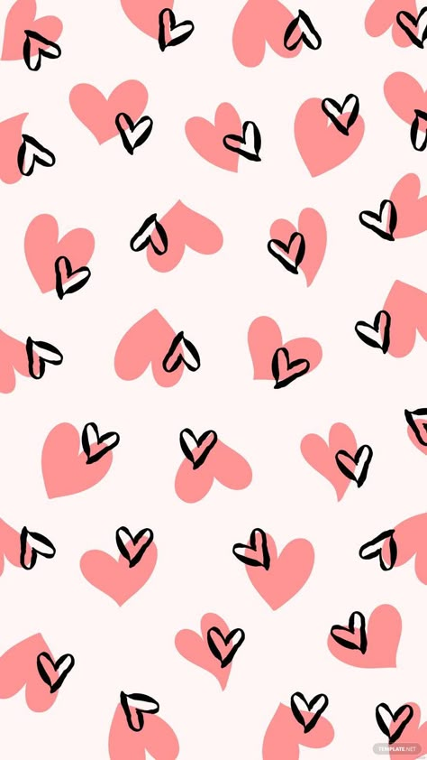 Background For Phone Case, Black And Pink Hearts Wallpaper, Red Heart Background, Geometric Wallpaper Hd, Black And Pink Heart, Pink Heart Wallpaper, Paradise Aesthetic, Valentines Background, Pink Heart Background