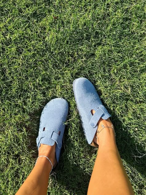 I’m in love with my Blue Birkenstock Boston clogs! Follow my shop @hanna_noellee on the @shop.LTK app to shop this post and get my exclusive app-only content! #liketkit #LTKShoeCrush #LTKStyleTip @shop.ltk Blue Birkenstocks, Bright Clothes, Birkenstock Boston Clogs, Boston Soft Footbed, Birkenstock Clogs, Birkenstock Clog, Boston Clogs, Bright Outfits, Closet Wishlist