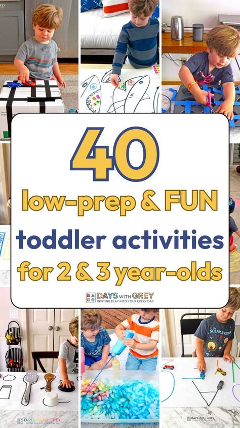 Wondering how to entertain your toddler at home all day? This list of 40+ fun activities for toddlers is a must save! Easy toddler activities help keep kids busy through hands on play while encouraging learning and independent play. There are so many SIMPLE activities for toddlers in this list that include fun sensory bin play, fine motor activities, and even gross motor activities to help get those wiggles out! Fun Two Year Old Activities, Hands On Toddler Activities, Preschool Class Activities Fun, Fun Montessori Activities, Twos Activities Ideas, Learn And Play Activities, Toddler Activities For 2 Year, Independent Play Activities For Toddlers, Activities For Busy Toddlers