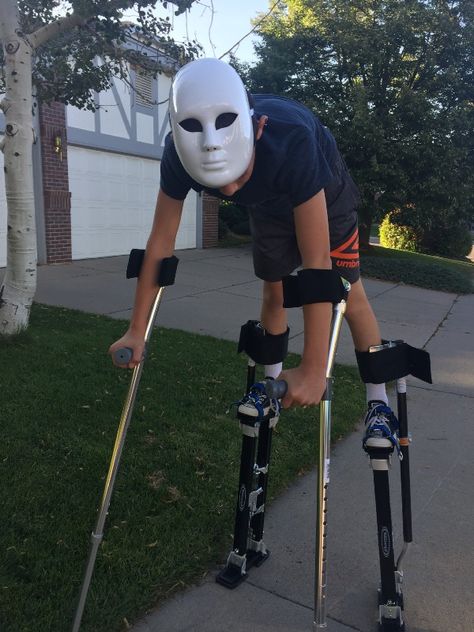 Making a Spirit Walker Costume. We start thinking about Halloween… | by J. Trent Adams | Medium Stilt Costumes Scary, Summerween Trickster Costume, Stilt Monster Costume, Skin Walker Costume, Spirit Walker Costume, Skinwalker Costume, Creative Scary Halloween Costumes, Scary Costumes Ideas, Stilt Walker Costume