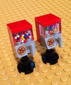 Lego Candy, Lego Food, Lego Furniture, Gumball Machines, Construction Lego, Lego Boards, Lego Diy, Lego Board, Lego Craft