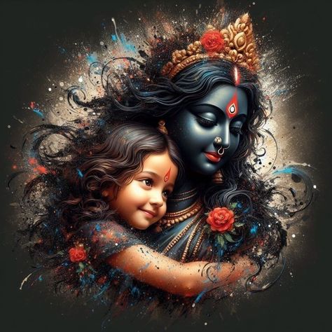 Jay Maa Kali, Kali Picture, Om Symbol Art, Krishna Bhakti, Maa Kali Images, Goddess Kali Images, Maa Durga Photo, Durga Ji, Durga Picture