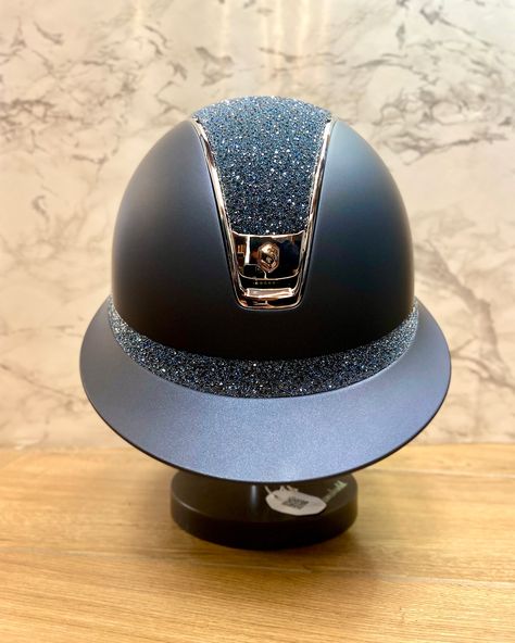 Custom order from @samshieldofficial for our client 💎 Perfect blue swarovski on this helmet 🥰 Order yours now at info@maddelin.be! 👉🏼 Worldwide delivery #custom #swarovski #luxury #equestrainlife #equestrians #horseriding #horsesofinstagram #horselife #dressage #samshield #quality #style Horseback Riding Helmets, Saddleseat Equitation, Le Mieux Equestrian, Kask Equestrian Helmet, Show Jumping Horses, Equestrian Helmets, Equestrian Aesthetic, Equestrian Chic, Tack Sets