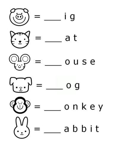 FREE Printable Word Beginnings Letter Literacy Worksheet for Preschool Writing Worksheets For Preschoolers, Phonics Activities Free Printable, Practice Letters Kindergarten, Free Printable Pre Kindergarten Worksheets, Language Preschool Activities Ideas, Preschool Activities Sheets, Letters And Sounds Worksheets, Spelling For Preschoolers, Language Ideas For Preschool