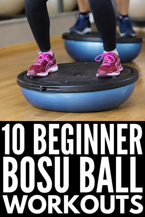 Bosu Exercises, Bosu Ball Exercises, Bosu Ball Workout, Bosu Workout, Exercises For Runners, 1000 Calorie, Ball Workouts, Full Body Cardio, Workout Videos Free