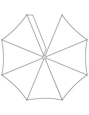 Umbrella Top Template - could use to make 3d umbrella or have half of an umbrella sticking out from back of display case and cover with scrapbook paper? 3d Umbrella, Umbrella Template, Top Template, Umbrella Craft, Circus Crafts, April Crafts, Paper Umbrellas, Hand Crafts For Kids, Fall Coloring Pages