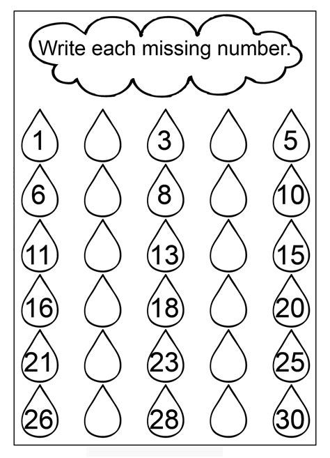 Kindergarten Math Worksheets Counting, Number Writing Worksheets, Missing Number Worksheets, Number Worksheets Kindergarten, Kindergarten Worksheets Free Printables, Counting Worksheets, Missing Numbers, Kindergarten Worksheets Printable, 1st Grade Math Worksheets