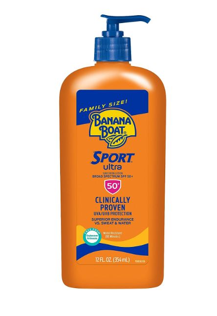 Banana Boat Sport Ultra SPF 50 Sunscreen Lotion, 12oz | Banana Boat Sunscreen SPF 50 Lotion, Oxybenzone Free Sunscreen, Sunblock Lotion Sunscreen, Family Size Sunscreen SPF 50, 12oz Banana Boat Sunscreen, Lotion & Sunscreen Applicators, Summer Necessities, Banana Boat, Elf Cosmetics, Natural Sunscreen, Body Sunscreen, Sunscreen Spf 50, Sunscreen Lotion