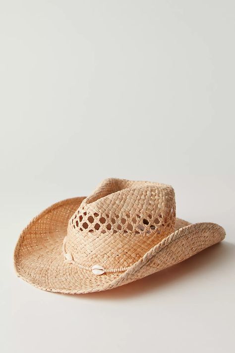 Seashells Cowboy Hat | Free People Beach Cowgirl, Free People Summer, Chapeau Cowboy, Cowgirl Hat, Surf Life, Sea Inspired, Cowboy Style, Zombie Apocalypse, Cowboy Hat