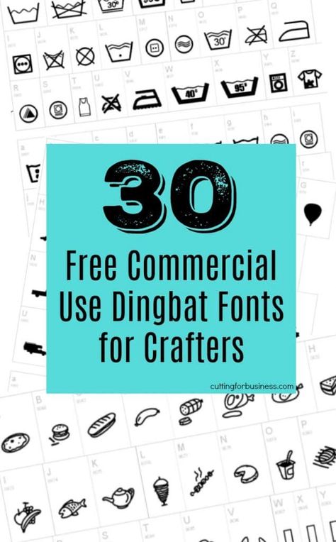 Free Dingbat Fonts, Fonts For Graphic Design, Dingbats Fonts, Free Fonts For Commercial Use, Laundry Icons, Spooky Font, Dingbat Fonts, Unique Lettering, Font Tattoo