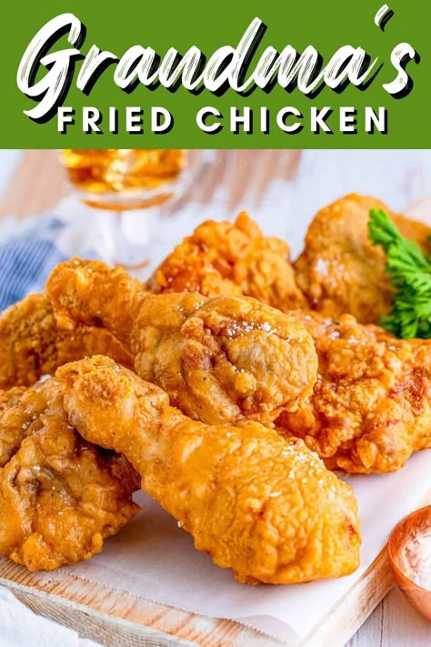 Chicken Buttermilk, Best Fried Chicken Recipe, Good Fried Chicken, Easy Fried Chicken, Chicken Recipe Easy, Chicken Fried Chicken, Best Fried Chicken, Chicken Garlic, Making Fried Chicken