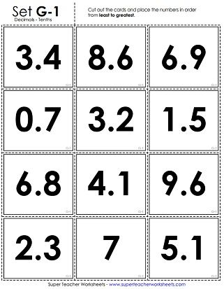 Ordering Decimals (Printable Cards) Decimal Activities, Fractions To Decimals Worksheet, Fractions Decimals And Percentages, Anger Worksheets, Decimal Place Value, Fractions Anchor Chart, Decimals Activity, Activities For Teachers, Decimal Numbers