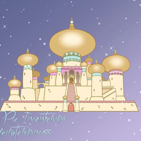 ☆ Pia Incantalupo ☆ (@pia_incantalupo) • Instagram photos and videos Aladdin Castle, Aladdin Art, Castle Series, Castle Drawing, Pin Design, Disney Aladdin, Disney Castle, More Energy, Arabian Nights