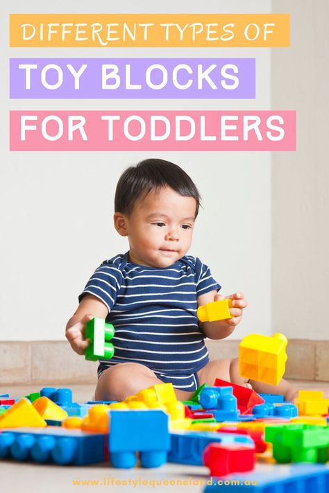 Building blocks are a great toy for kids, and are particularly challenging and enjoyable for toddlers and preschoolers who are eager to learn shapes, counting, and other learning activities. Visit the blog to read more about the benefits of toddlers building with blocks, and different types of blocks they can play with! #toddlers #play #preschool Learning Stories Examples, Play Preschool, Toddler Gym, Blocks For Kids, Learn Shapes, Blocks Preschool, Toddler Parenting, Blocks For Toddlers, Kids Activities At Home