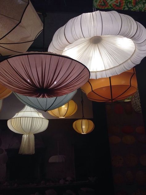 Blitz Design, Fabric Ceiling, Art Deco Living Room, Lamp Ceiling, Lighting Lamp, Deco Luminaire, Lampe Decoration, Light Sculpture, Lanterns Decor