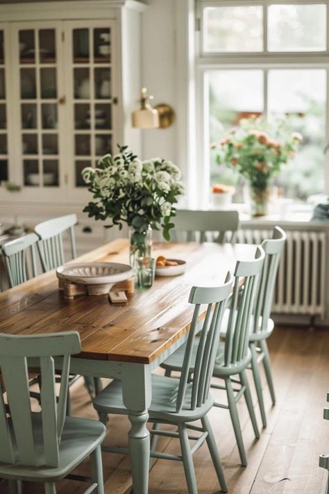 Farmhouse Dining Room Decor Ideas Unveiled Cozy Modern Farmhouse Dining Room, Casual Dining Room Ideas, Country Dining Room Ideas, Country Farmhouse Dining Room, Farmhouse Dining Room Decor Ideas, Farmhouse Dining Room Decor, Farmhouse Dining Rooms, Country Dining Room, Timeless Farmhouse