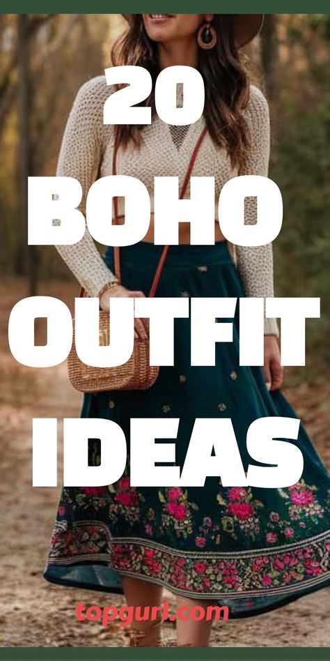 20 Boho Outfits to Live In This Summer Boho Maxi Dress Bohemian, Hourglass Boho Outfits, Boho Women Outfits, Bohemian Theme Outfit, Boho Wardrobe Capsule, Boho After 50 Fashion, Elegant Boho Outfit, Chic Boho Outfits Summer, Boho Vibes Outfit