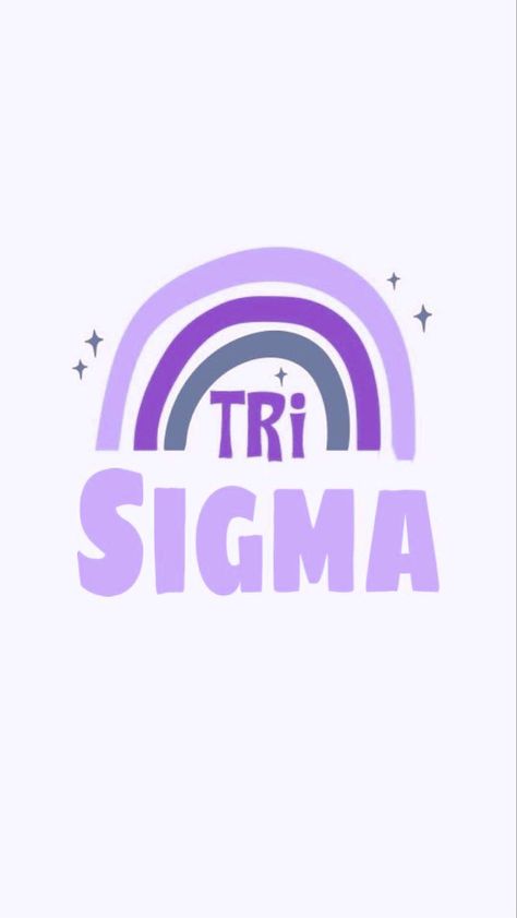 Tri Sigma Wallpaper, Tri Sigma Paintings, Tri Sigma Graphic, Purple Rainbow Wallpaper, Tri Sigma Canvas, Recruitment Banner, Sigma Logo, Sorority Canvas Paintings, National Panhellenic Conference