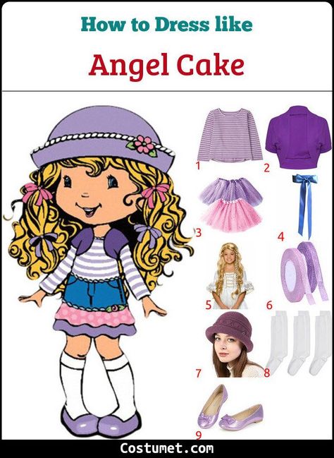 Angel Cake Halloween Costume, Angel Cake Strawberry Shortcake Costume, Angel Cake Outfit, Angle Cake Strawberry Shortcake Costume, Angel Cake Costume, Strawberry Shortcake Lemon Meringue Halloween Costume, Angel Cake And Strawberry Shortcake, Cute Halloween Costumes Strawberry Shortcake, Angel Cake Strawberry Shortcake