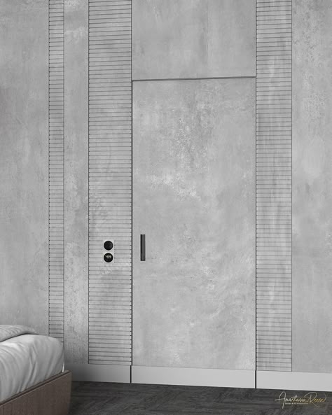 Merge Door With Wall, Bathroom Door Panelling, Hidden Door Ideas In Wall Bathroom, Flushed Door With Wall Panelling, Concealed Doors In Panel Wall, Concealed Door Design, Safety Door Wall Panelling Design, Hidden Doors In Wall Panel Bathroom, Hidden Door Design