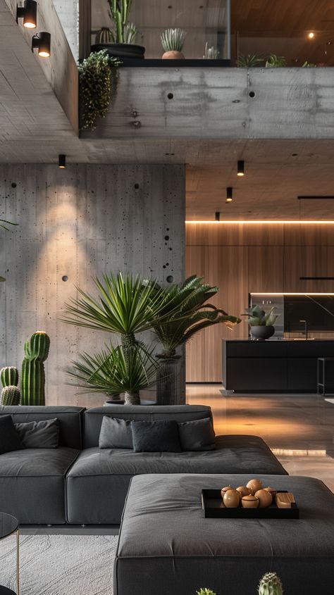 On Day 5 of our 15-day Trendy Material challenge, we feature Concrete Effect Wallpaper, perfect for industrial interior design. This wallpaper captures the raw, edgy beauty of concrete, adding a modern touch to any space. It pairs well with metal, wood, and exposed brick, ideal for feature walls. Easy to install and maintain, it offers a versatile, stylish transformation. Join us for the rest of the challenge to explore more trendy materials!
Home Decor, Home Transformation, Garden, Photography Concrete Modern Interior, Concrete Wall Apartment, Scandinavian Industrial Interior Design, Raw House Design, Concrete Walls Interior Living Room, Concrete Interior Design Living Room, Concrete Office Interior, Concrete And Wood Interior, Minimalist Industrial Interior Design