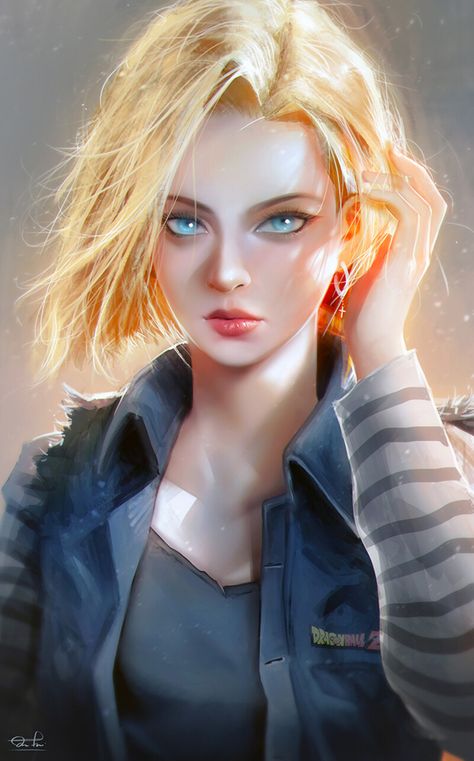 ArtStation - Android No.18 - Dragon Ball Fanart, Kittichai Rueangchaichan (Razaras) Dragon Ball Fanart, Dragon Ball Wallpapers, Dragon Ball Artwork, Anime Dragon Ball Super, 판타지 아트, Dragon Ball Art, Digital Art Girl, Beautiful Fantasy Art, Anime Dragon Ball