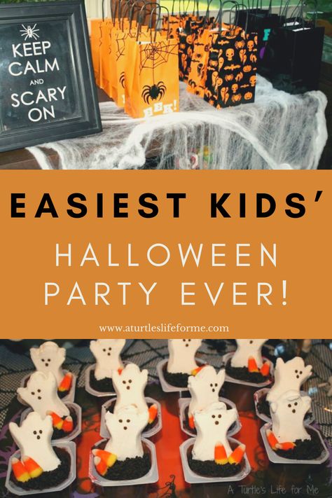 Kids Halloween Party Snack Ideas, Halloween Kids Birthday Party Ideas, Halloween Theme Kids Birthday Party, Halloween Kids Party Ideas Food, Halloween Party With Kids, Kids Halloween Themed Birthday Party, Halloween 6th Birthday Party, Kid Halloween Party Decorations, At Home Halloween Party For Kids