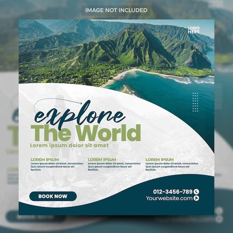 Free Vector | Wild nature poster template with photo Admissions Open Poster, Travel Banner, Typography Design Inspiration, Nature Poster, Travel Ads, Nature Tour, Graphic Design Flyer, Safari Adventure, Nature Posters