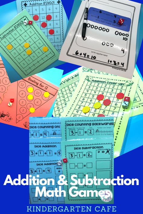 Addition and Subtraction Games | Addition, subtraction, Math for kids ...