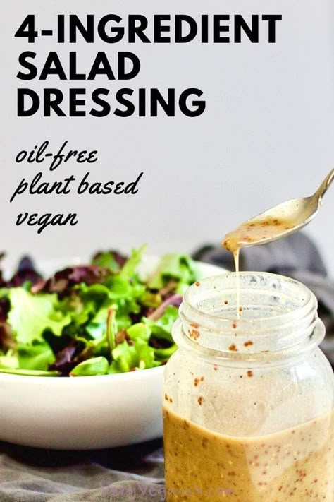 Sugar Free Salad Dressing Recipes, Sugar Free Salad Dressing, Oil Free Salad, Oil Free Salad Dressing, Honey Mustard Salad Dressing, Mustard Salad Dressing, Vegan Ranch Dressing, Vegan Salad Dressing, Vegan Dressing