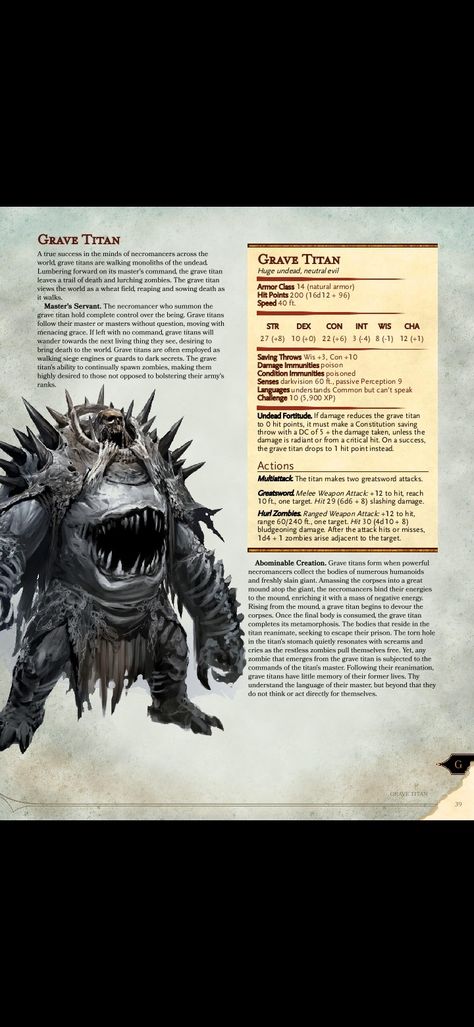 Dnd Shadowfell Monsters, Undead Stat Block, D&d Beasts, 5e Undead Monsters, Dnd Monsters Art, Dnd Monster Stat Block, Dnd Undead Monsters, Shadowfell Dnd, Homebrew Monsters 5e