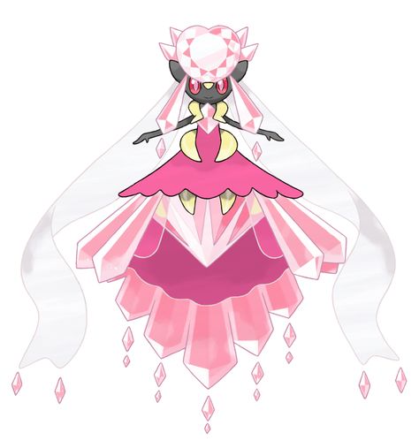 Mega Diancie - Shiny Recolor by MelodyCrystel Diancie Pokemon, Mega Diancie, Omega Ruby Alpha Sapphire, Evolution Pokemon, Mega Evolution Pokemon, Pokemon Omega, Fairy Type Pokemon, Pokemon Omega Ruby, Pokemon Wiki