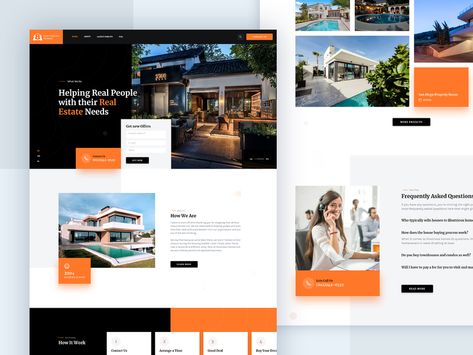 Real Estate Company Custom Web Design by Rez Felix for Seahawk on Dribbble Modern Real Estate, News Web Design, Creative Web Design, Ux Design Inspiration, Custom Web Design, Webpage Design, Simple Website, App Design Inspiration, Real Estate Company