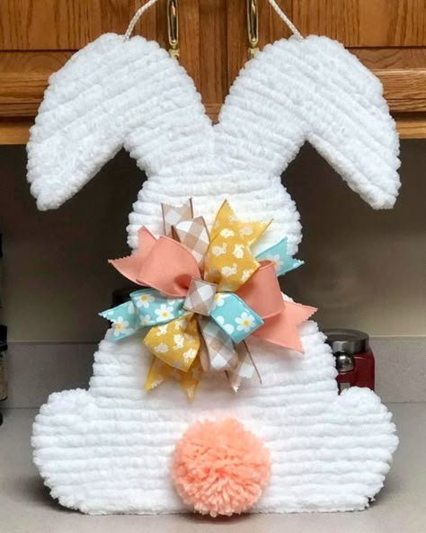 Påskeaktiviteter For Barn, Dollar Tree Easter Crafts, Easter Wreath Diy, Easter Craft Decorations, Easter Stuff, Spring Easter Crafts, Easter Bunny Crafts, Easter Bunny Wreath, Easter Decorations Dollar Store