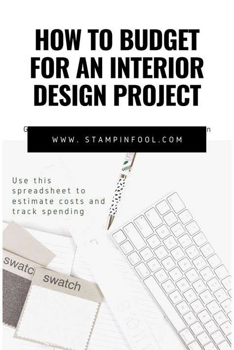 Find out what you interior design budget should be & How to estimate costs and track expenses.  How to Budget for a Home Decor Project + FREE Budget Spreadsheet. #homedecor #interiordesign #budget #decorating #howtodecorate Budget Friendly Interior Design, Interior Design Budget Template, Riddhi Core, Interior Design Budget, Decorating Notes, Transitional Home Decor Ideas, Interior Design Basics, Track Expenses, Budget Interior Design