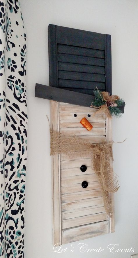 Window Shutter Crafts, Shutter Crafts, Shutters Repurposed Decor, Shutter Projects, Shutter Decor, Painting Shutters, Repurposed Decor, Diy Shutters, Old Shutters