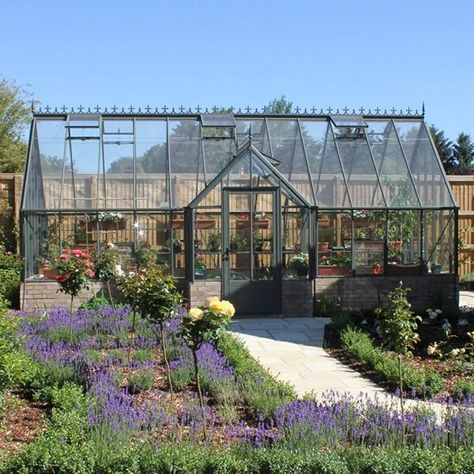 Robinsons Ramsbury Greenhouse | GBC Group Greenhouse Outside, Gingerbread Greenhouse, Cedar Greenhouse, Greenhouse Frame, Victorian Greenhouses, Heating A Greenhouse, Greenhouses For Sale, Aluminium Greenhouse, Traditional Porch