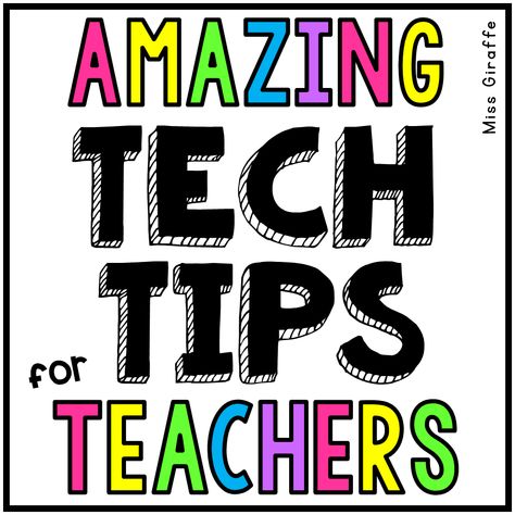 Amazing Tech Tips for Teachers! These are the best!! Play Prompts, Computer Lessons, Summer Classes, Teacher Tech, Tips For Teachers, First Grade Activities, Classroom Decor Ideas, Education Post, Instructional Technology