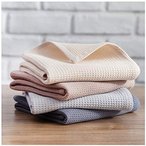 Waffle Weave Towels, Linen Kitchen Towels, Kitchen Dish Towel, Tea Towel Set, Kitchen Towel Set, Cleaning Dishes, Drying Towels, Washing Dishes, Kitchen Dishes