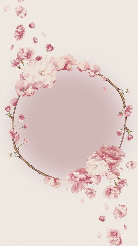 Pink flowers background