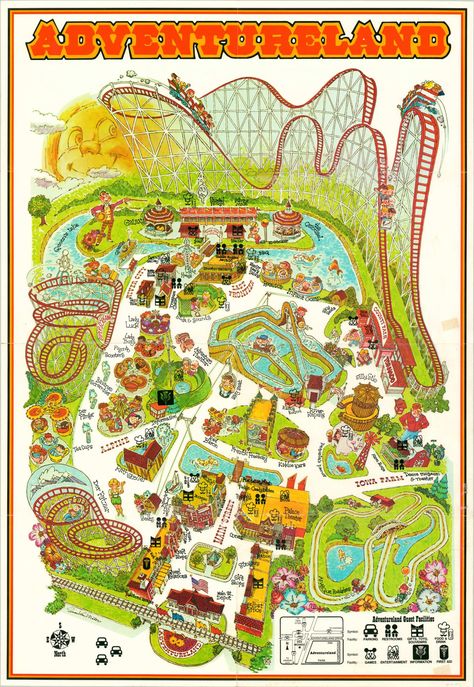 Amusement Park Map Design, Theme Park Map Illustration, Theme Park Layout Design, Theme Park Layout Plan, Theme Park Map Design, Theme Park Layout, Amusement Park Layout, Amusement Park Architecture, Theme Park Ideas