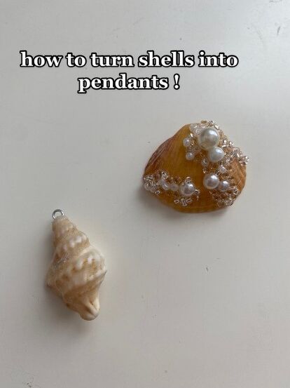 In this tutorial, we’re going to turn seashells into beautiful pendants. You can use these pendants on necklaces, bracelets, and even earrings! Diy Sea Shell Jewellery, Making Sea Shell Jewelry, Seashell Pendant Necklace, How To Make Seashell Jewelry, How To Make A Mermaid, Cone Shell Jewelry, Shell Necklace Diy Seashell Jewelry, Shell Earrings Diy Seashell Jewelry, Small Shell Crafts