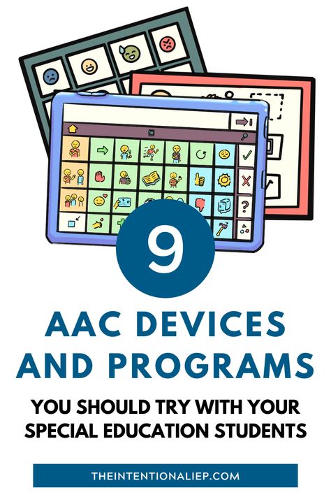 AAC devices are a necessity for many of our special education students. They break down the barriers of communication and allow students to communicate with their teachers and classmates. While there are a variety of AAC devices and programs to choose from, we have rounded up 9 ACC communication devices and programs recommended by special education teachers including several portable communication devices for students. If you are looking for the right AAC device or app, check out this list. Core Words Aac, Aac Device, Iep Data Collection, Books Core, Iep Organization, Communication Boards, Special Needs Teacher, Core Words, Self Contained Classroom