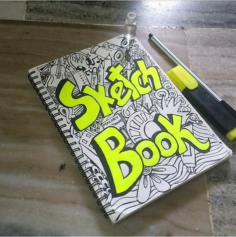 That's the cover page of my sketch book:) Ideas For Sketch Book Covers, Cover Page Sketchbook Ideas, Easy Book Cover Drawing, My Art Book Cover Page Drawing, Sketch Book Design Cover, Sketch Book Cover Designs, Sketch Book Cover Painting Ideas, Sketch Book Cover Page Ideas, Grafitti Sketch Book