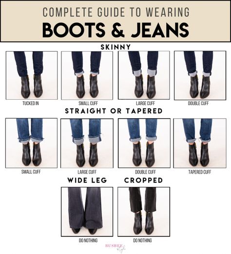 style of booties is perfect to wear under straight, tapered, and wide-leg jeans. If you booties aren’t fitted Mode Edgy, Boots And Jeans, Ankle Boots With Jeans, Straight Leg Jeans Outfits, How To Wear Ankle Boots, Look Boho Chic, Jeans Outfit Summer, Types Of Jeans, Cuffed Jeans