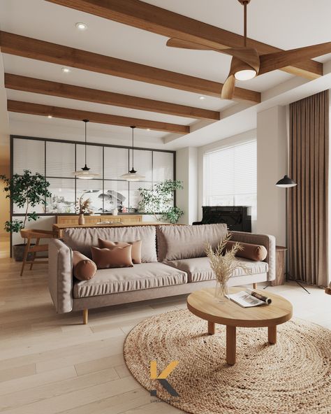 Modern Muji Interior Design, Japandi House Interior Design, Muji Style Interior, Living Room Japandi, Japandi Living Room Design, Japandi Living Room, Japandi Interior Design, Condo Interior Design, Japandi Living