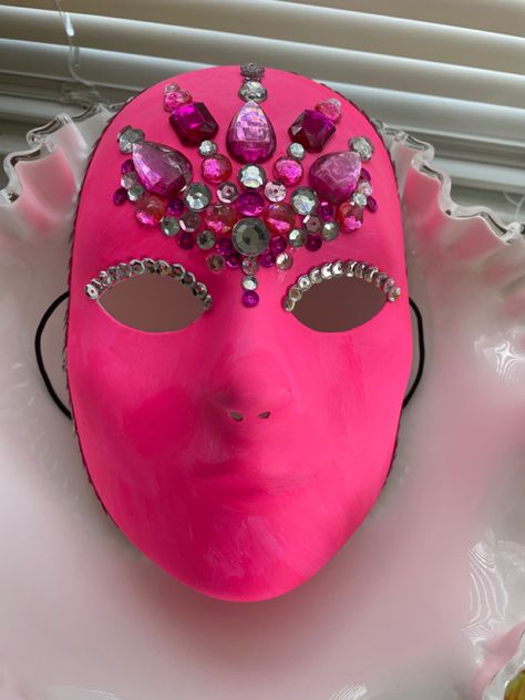 Pink Costume, Masquerade Masks, Full Face Mask, Masks Masquerade, Therapy Ideas, Masquerade Mask, Full Face, Dia De Muertos, Projects For Kids