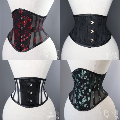 Corset Belts Outfit, Corset Belt Diy, Stomach Corset, Corset Belt Pattern, Underbust Corset Outfit, Fantasy Corset, Lace Underbust Corset, Diy Bustier, Underbust Corset Dress