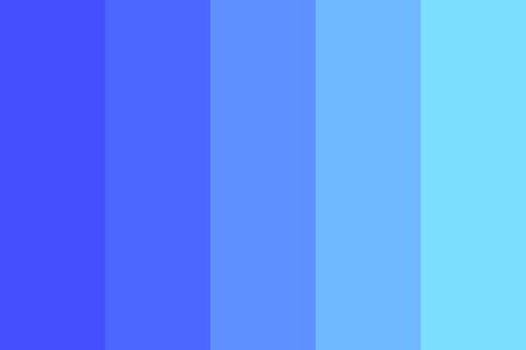 Ultra-Electric Blue Color Palette Blue Color Pallet, Color Names Chart, Blue Pallets, Electric Blue Color, Website Color Palette, Email Examples, Pastel Color Schemes, Midnight Blue Color, Hex Color Palette